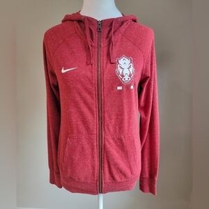 Nike College Arkansas Razorback UA University Arkansas Hogs Jacket Hood Zipper
